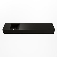 MONDIAZ TYNE 110cm fontein solid surface kleur Urban. Positie wastafel links
