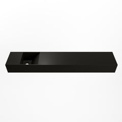 MONDIAZ TYNE 120cm fontein solid surface kleur Urban. Positie wastafel links