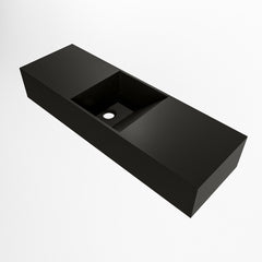 MONDIAZ TYNE 70cm fontein solid surface kleur Urban. Positie wastafel midden