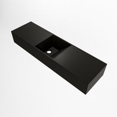 MONDIAZ TYNE 80cm fontein solid surface kleur Urban. Positie wastafel midden