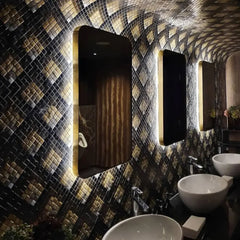 The Mosaic Factory GM05 Lichtgrijs Zachtkorrelig - glas mozaïektegel 2x2cm