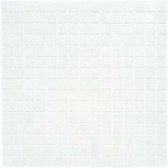 The Mosaic Factory GM01 Amsterdam Ultra Wit Zachtkorrelig - glas mozaïektegel 2x2cm