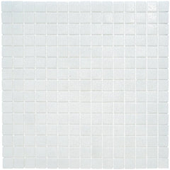 The Mosaic Factory GM03 Amsterdam Off White Zachte korrel- glas mozaïektegel 2x2cm