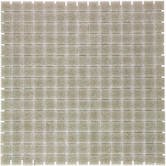 The Mosaic Factory GM05 Lichtgrijs Zachtkorrelig - glas mozaïektegel 2x2cm