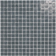 The Mosaic Factory GM07 Amsterdam Staalgrijs Zachte korrel - glas mozaïektegel 2x2cm
