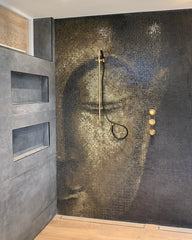 The Mosaic Factory GM31 Amsterdam Ultra Licht Bruin Zachte korrel - glas mozaïektegel 2x2cm