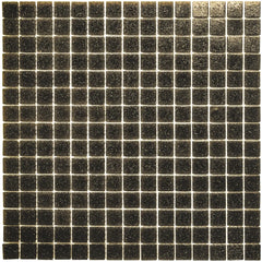 The Mosaic Factory GM36 Amsterdam Donker bruin Zachte korrel - glas mozaïektegel 2x2cm