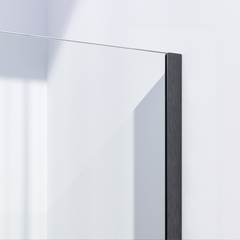 BRAUER Gunmetal Season Inloopdouche set 1 helder glas 60x200 met muurprofiel gunmetal geborsteld GS-ISMP1H60200GM