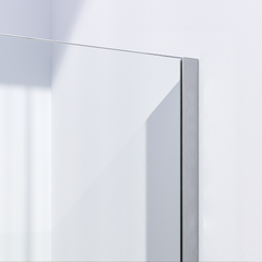 BRAUER Brushed Season Inloopdouche set 1 helder glas 60x200 met muurprofiel RVS-kleurig geborsteld GS-ISMP1H60200NG