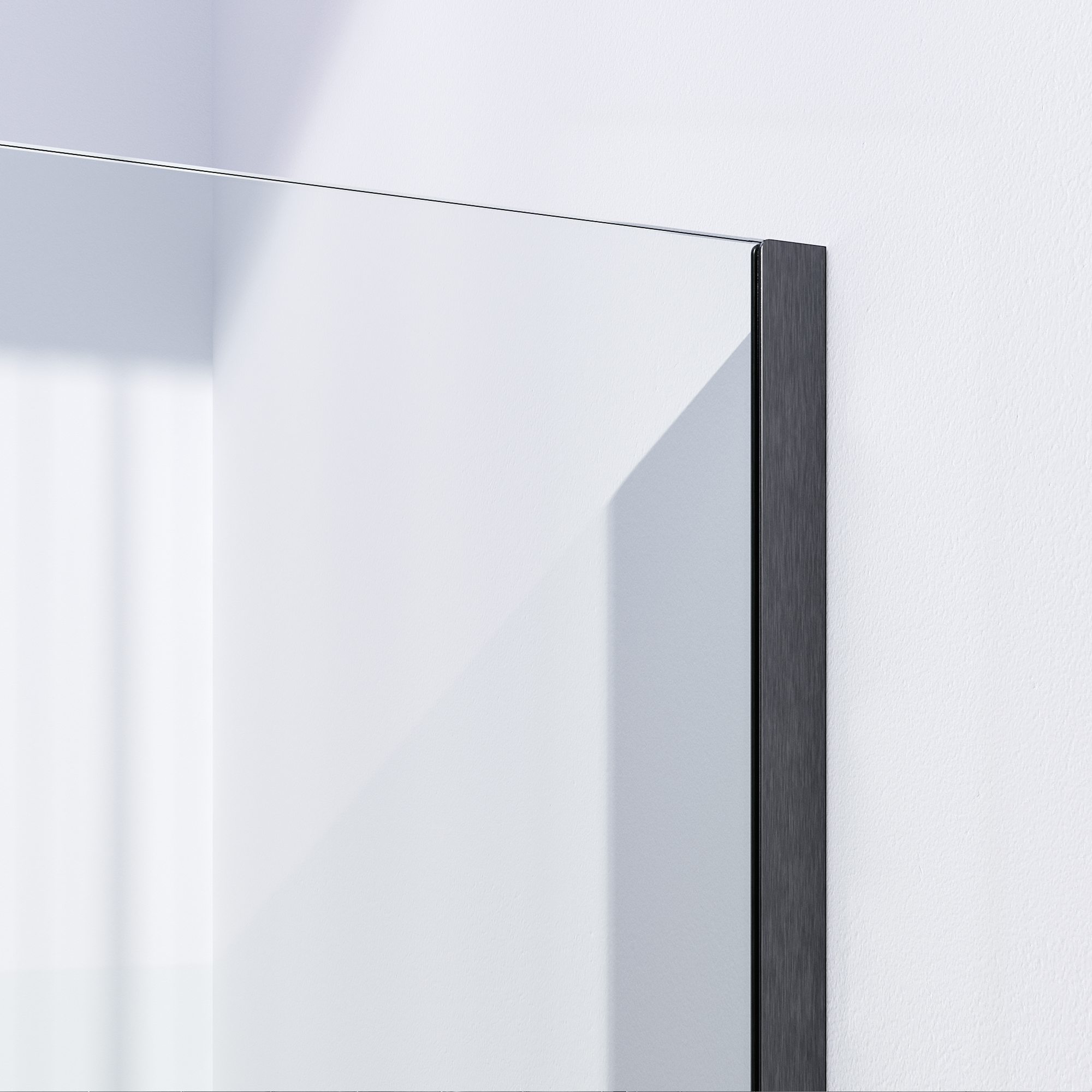 BRAUER Gunmetal Season Inloopdouche set 1 helder glas 70x200 met muurprofiel gunmetal geborsteld GS-ISMP1H70200GM