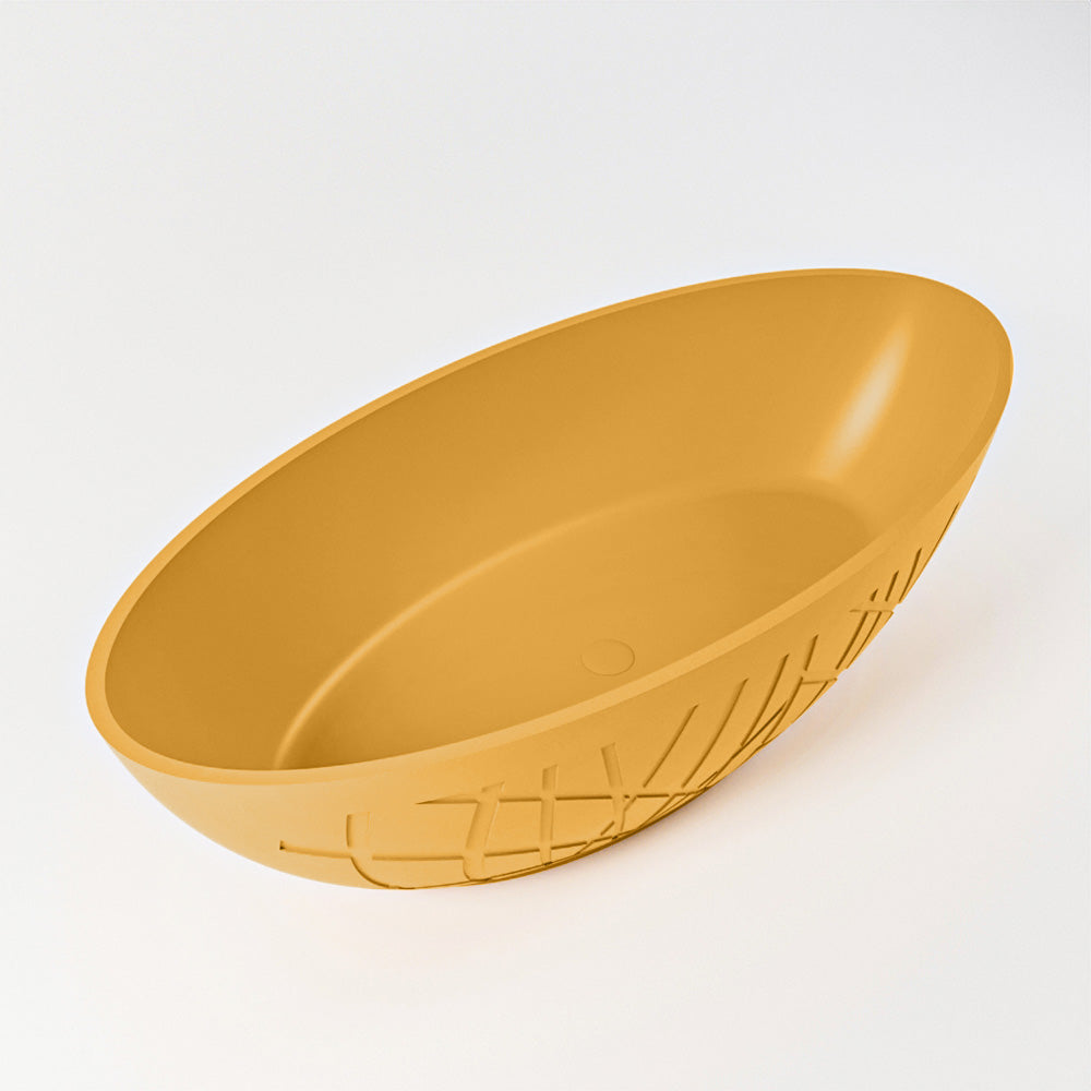 MONDIAZ HOLM vrijstaand bad 180x85cm kleur Ocher / Ocher
