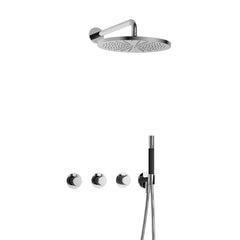Hotbath Cobber IBS70 inbouw doucheset - staafhanddouche - 30cm hoofddouche - wandarm - wandhouder - Chroom