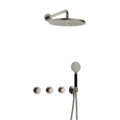 Hotbath Cobber IBS70 inbouw doucheset - 2 stopkranen - 30 cm ronde hoofdouche - ronde handdouche