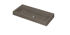 Ink Momento meubelwastafel 100x45cm - zonder kraangaten - Quartz Beton - 3421430