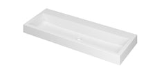 Ink Momento meubelwastafel 120x45cm - zonder kraangat - Polystone - Mat Wit - 3421340