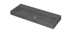 Ink Momento meubelwastafel 120x45cm - zonder kraangat - Quartz grijs - 3421140