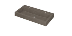 Ink Momento meubelwastafel 90x45cm - 2 kraangaten - Quartz Beton - 3421422