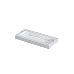 Ink Pitch meubelwastafel 100x45cm keramische slab - zonder kraangaten - Statuario - 0210343