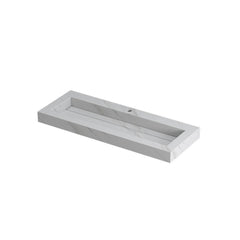 Ink Pitch meubelwastafel 120x45cm keramische slab - 1 kraangat - Calacatta - 0210380