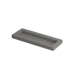Ink Pitch meubelwastafel 120x45cm keramische slab - zonder kraangaten - Armani grey - 0210371