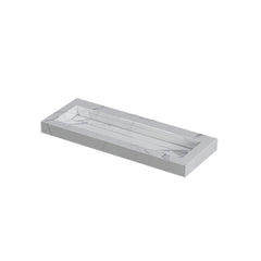 Ink Pitch meubelwastafel 120x45cm keramische slab - zonder kraangaten - Statuario - 0210373