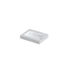 Ink Pitch meubelwastafel 60x45cm keramische slab - 1 kraangat - Statuario - 0210313