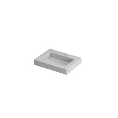 Ink Pitch meubelwastafel 60x45cm keramische slab - zonder kraangaten - Calacatta - 0210300
