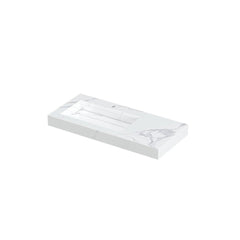 Ink Pitch meubelwastafel links 100x45cm keramische slab - 1 kraangat - Statuario - 0210493