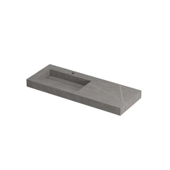 Ink Pitch meubelwastafel links 120x45cm keramische slab - 1 kraangat - Armani grey - 0210531
