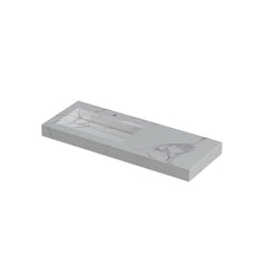 Ink Pitch meubelwastafel links 120x45cm keramische slab - 1 kraangat - Statuario - 0210533