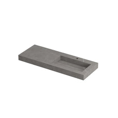 Ink Pitch meubelwastafel rechts 120x45cm keramische slab - 1 kraangat - Armani grey - 0210551