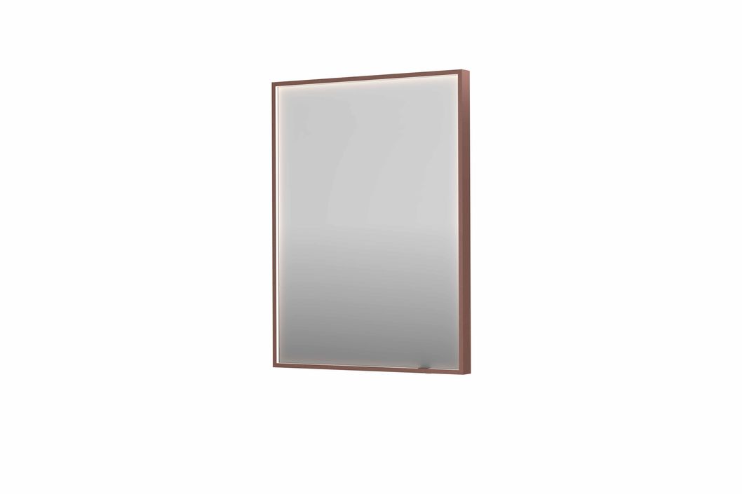 Ink SP19 spiegel 60x80cm in stalen kader met rondom indirecte LED verlichting - Geborsteld koper- 8409029
