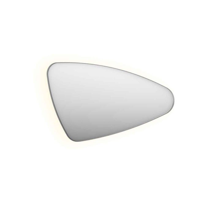 Ink SP23 Spiegel 120 x 70 cm op frame met indirecte LED verlichting rondom rechter versie - geborsteld rvs - 8409228