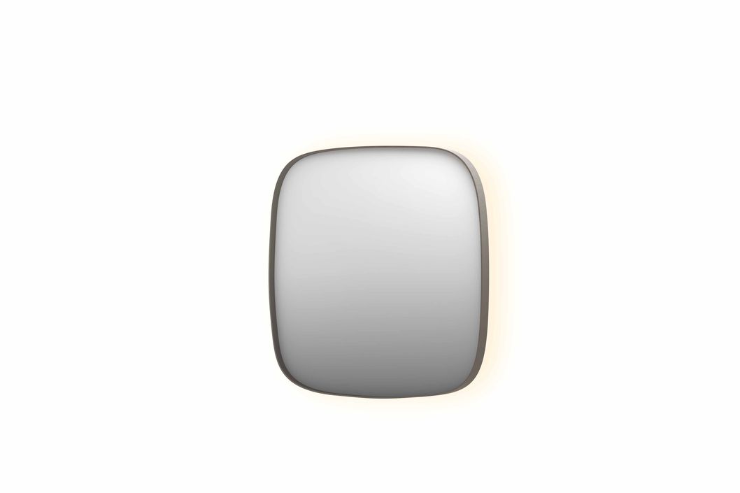 Ink SP30 spiegel 100x100cm - indirecte LED verlichting rondom, geborsteld RVS - 8409733