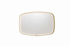 Ink SP31 spiegel 140x80cm - directe LED verlichting rondom - geborsteld mat goud - 8409872