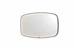 Ink SP31 spiegel 140x80cm - directe LED verlichting rondom, geborsteld metaal zwart - 8409875