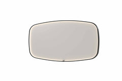 Ink SP31 spiegel 160x80cm - directe LED verlichting rondom, geborsteld metaal zwart - 8409885