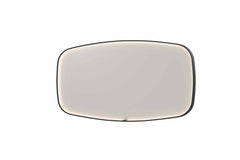 Ink SP31 spiegel 160x80cm - directe LED verlichting rondom, Mat Zwart - 8409880
