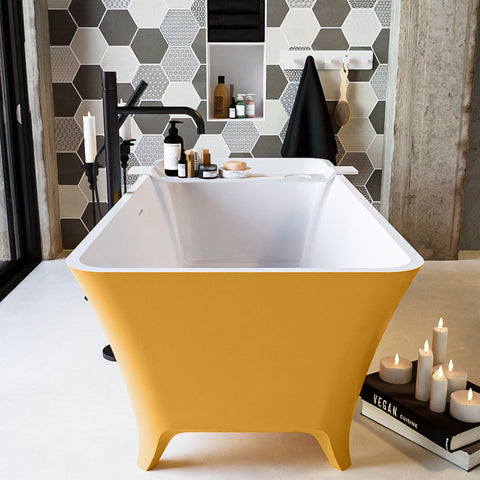 MONDIAZ LUNDY vrijstaand bad 170x75cm kleur Ocher / Talc