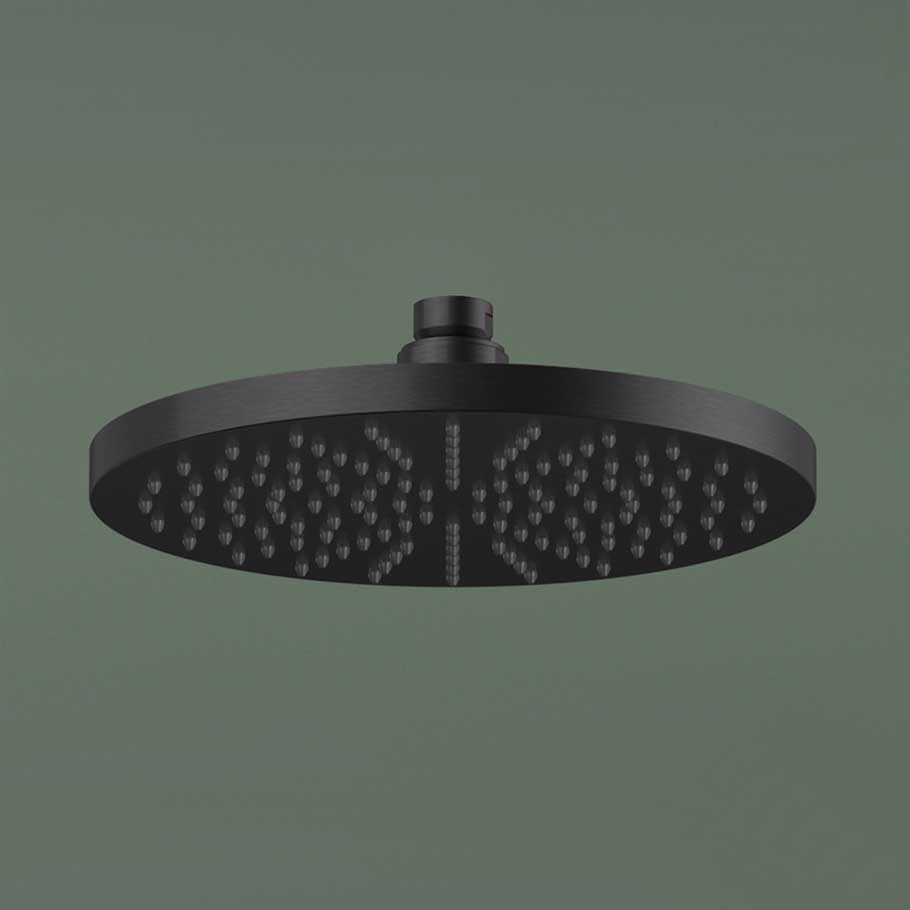 Hotbath M100 hoofddouche 20cm - Geborsteld Zwart PVD