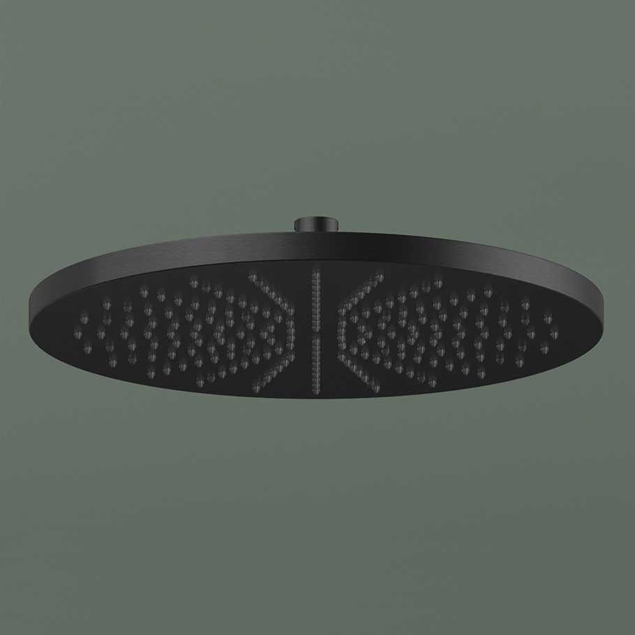 Hotbath M106 hoofddouche 30cm - Geborsteld Zwart PVD