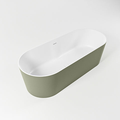 MONDIAZ NOBLE vrijstaand bad 180x75cm kleur Army / Talc