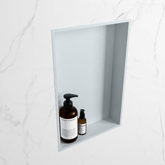 MONDIAZ EASY Nis 44,5x29,5cm in solid surface kleur Clay | Clay. 1 vak  geschikt voor in- of opbouw