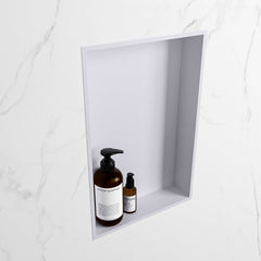 MONDIAZ EASY Nis 44,5x29,5cm in solid surface kleur Cale | Cale. 1 vak  geschikt voor in- of opbouw