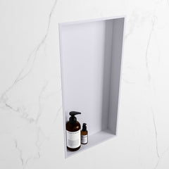 MONDIAZ EASY Nis 59,5x29,5cm in solid surface kleur Cale | Cale. 1 vak  geschikt voor in- of opbouw