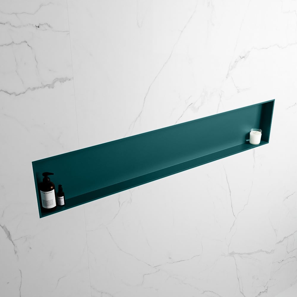 MONDIAZ EASY Nis 149,5x29,5cm in solid surface kleur Smag | Smag. 1 vak  geschikt voor in- of opbouw