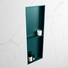 MONDIAZ EASY Nis 149,5x29,5cm in solid surface kleur Smag | Smag. 2 vakken geschikt voor in- of opbouw
