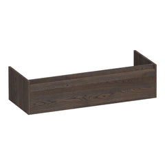 BRAUER Hope base cabinet 120 with 1 soft-close drawer handleless and 1 siphon cut-out lamella oak black