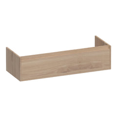 BRAUER Hope base cabinet 120 with 2 soft-close handleless drawers and 2 siphon cut-outs lamella oak natural