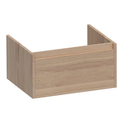 BRAUER Hope onderkast 60 met 1 softclose lade greeploos en 1 sifon uitsparing lamellen eiken naturel